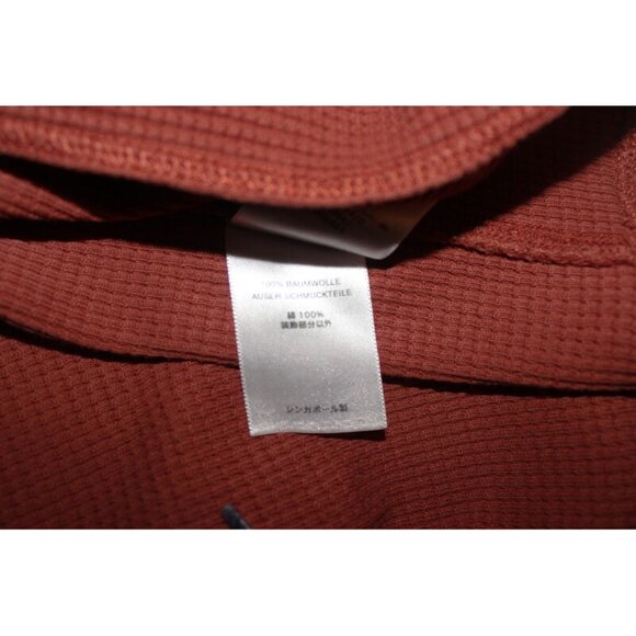 EDDIE BAUER Thermal Waffle Cotton Long-Sleeve Shirt in Brick - Size XXL - Picture 3 of 8